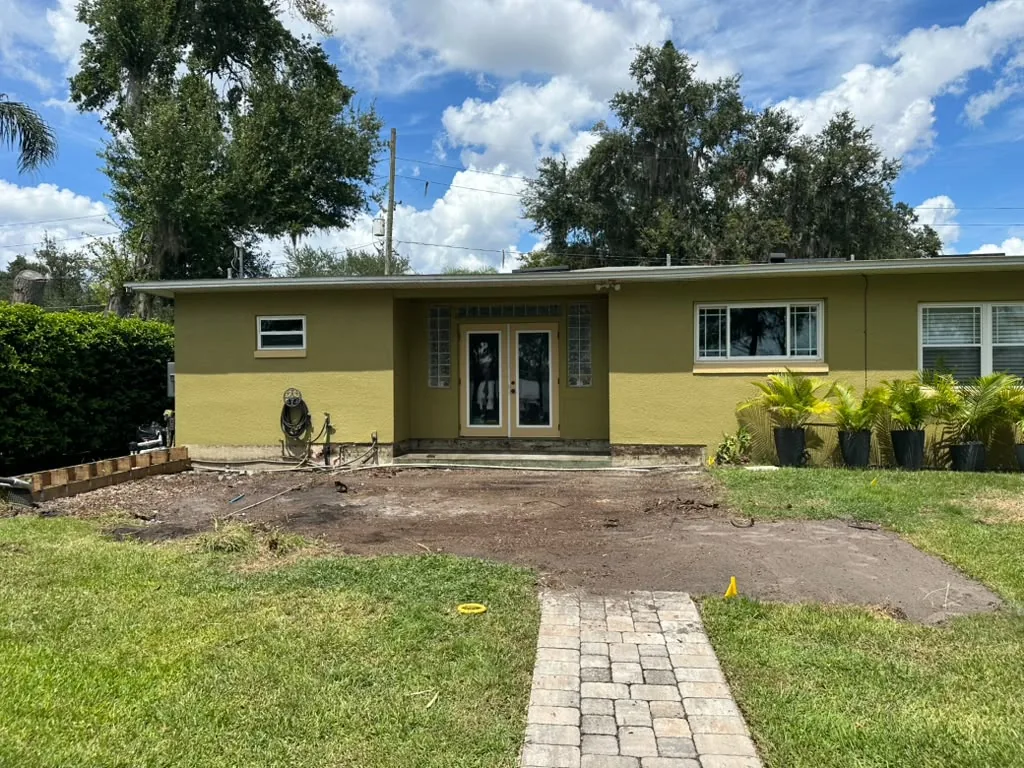 Exterior before the addition work